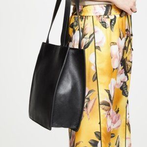BAGGU Black Milled Leather Medium Retail Tote Garmentory